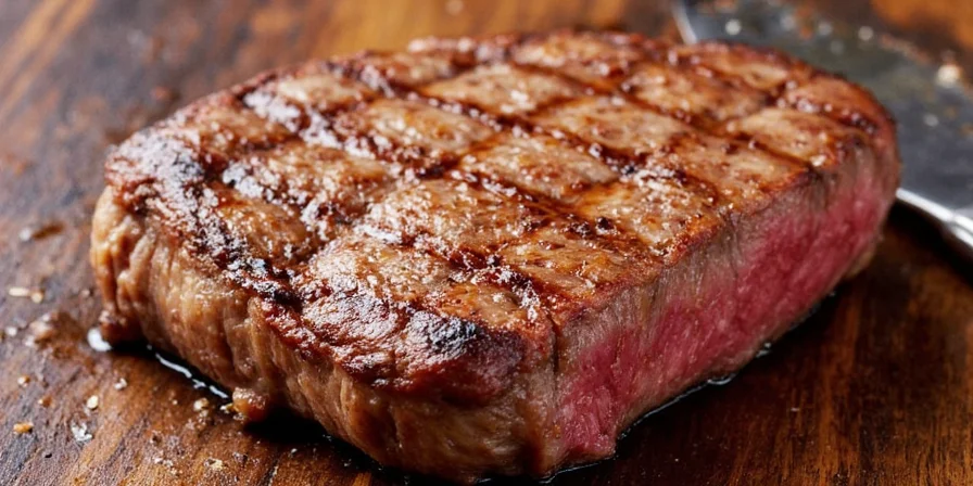 Freshly Ground Black Pepper on a Plate with a Steak