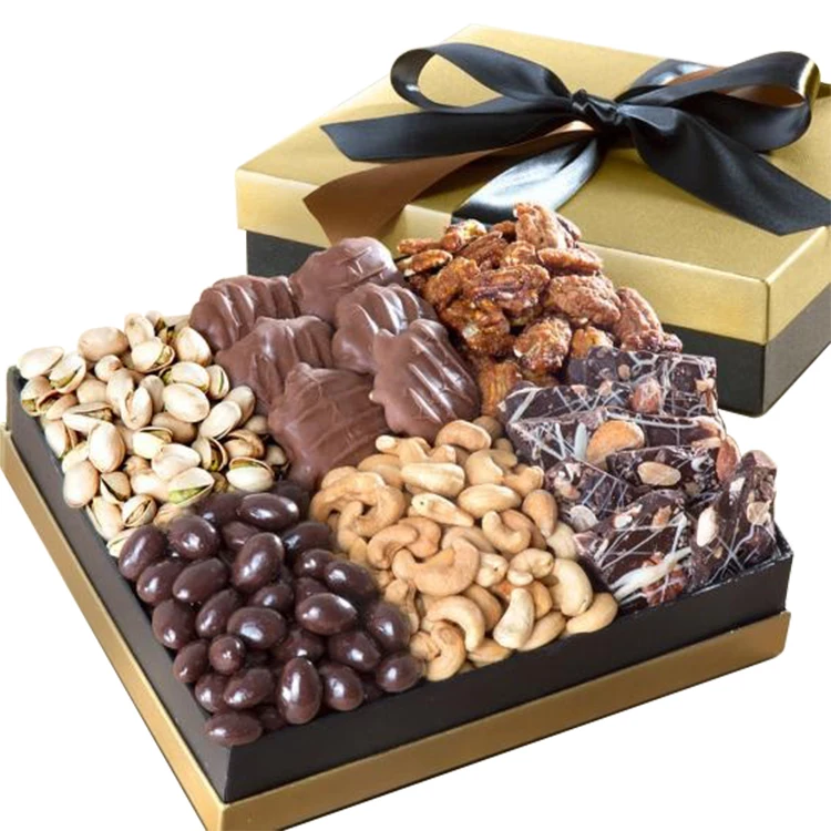 

Custom Food Paper Packaging Gift Box Mixed Dried Gift Box Nuts