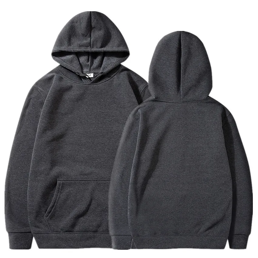 Cheap Solid Color 100% Polyester Men's Pullover OEM Blank Customize Logo Embroidery Advertising Hooded Sweatshirt Hoodie hoodies