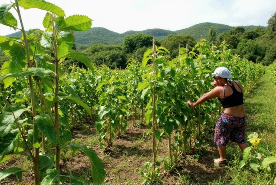 Traditional Jamaican ginger processing demonstration showing cleaning and preparation techniques