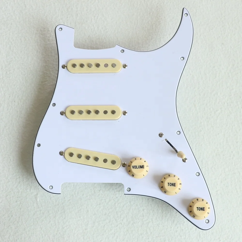 Electric Guitar Prewired Pickguard Alnico 5 Pickups Preloeaded