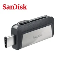 

wholesale Sandisk 32GB U Disk DUAL DRIVE USB Flash Drive 128GB Memory Stick Type - C OTG USB3.1 64GB High Quality Usb Stick DDC2