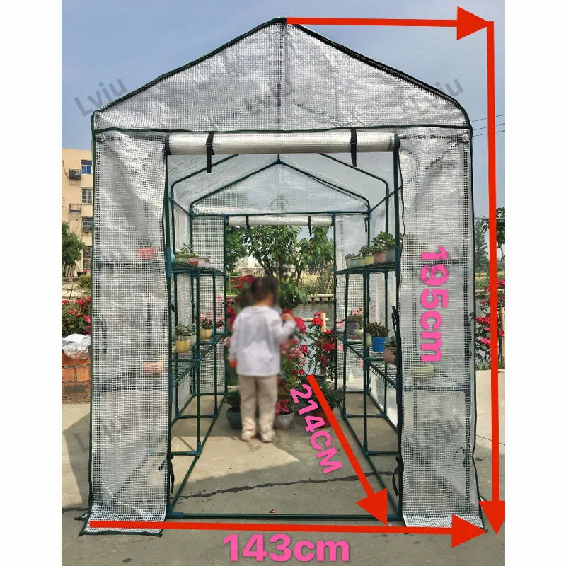 

Lvju 214x143x195cm Greenhouse Agricultural Polyethylene Greenhouse Tent