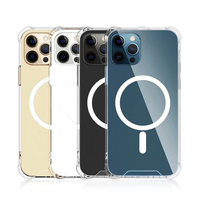 

New Arrival Transparent Clear Shockproof Case with Magnet for iPhone 12 Pro Max
