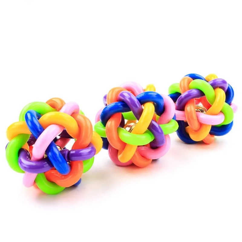 

PTS-11 Dog Toy  Colorful Bell Ball Toy Sound Ball Pet Supplies, Colorized