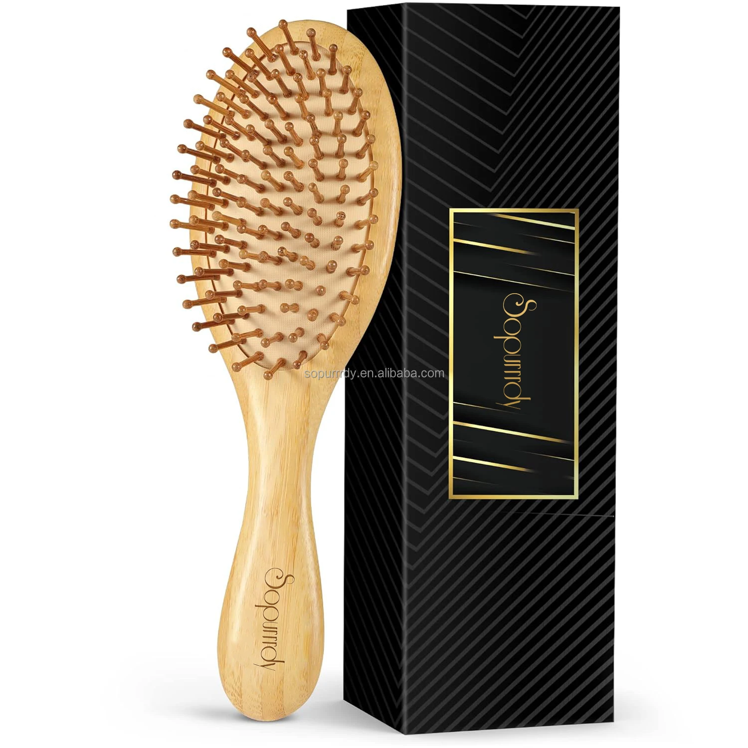 

Wholesale Customize Logo Massage Natural Self Cleaning Bamboo Hairbrush Wood Paddle Hair Wooden Bamboo Paddle Hair Brushes