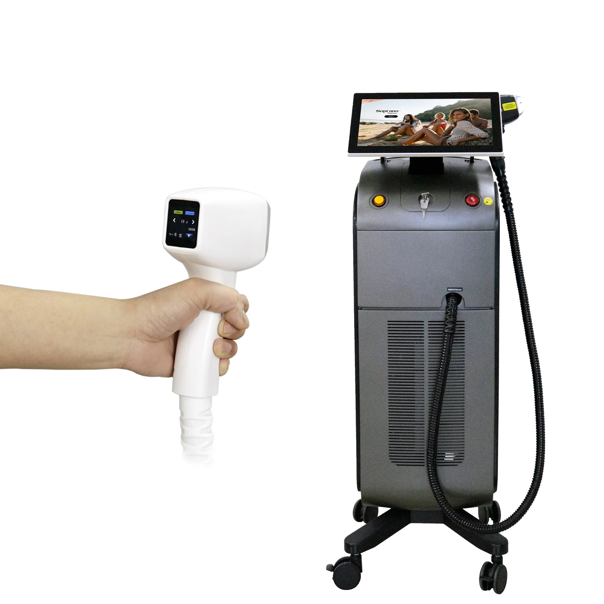 

promotion alma diode laser hair removal Soprano Titanium /808 hair removal machine/755 808 1064 alma depilacion laser