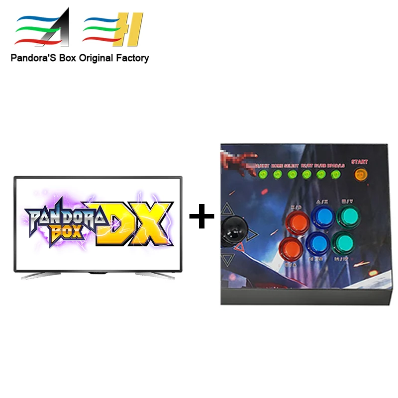 

Drop Ship Arcade Machine Real Pandora'S Box Retro Arcade Gaming Console With Double Joystick Button Light For Kids