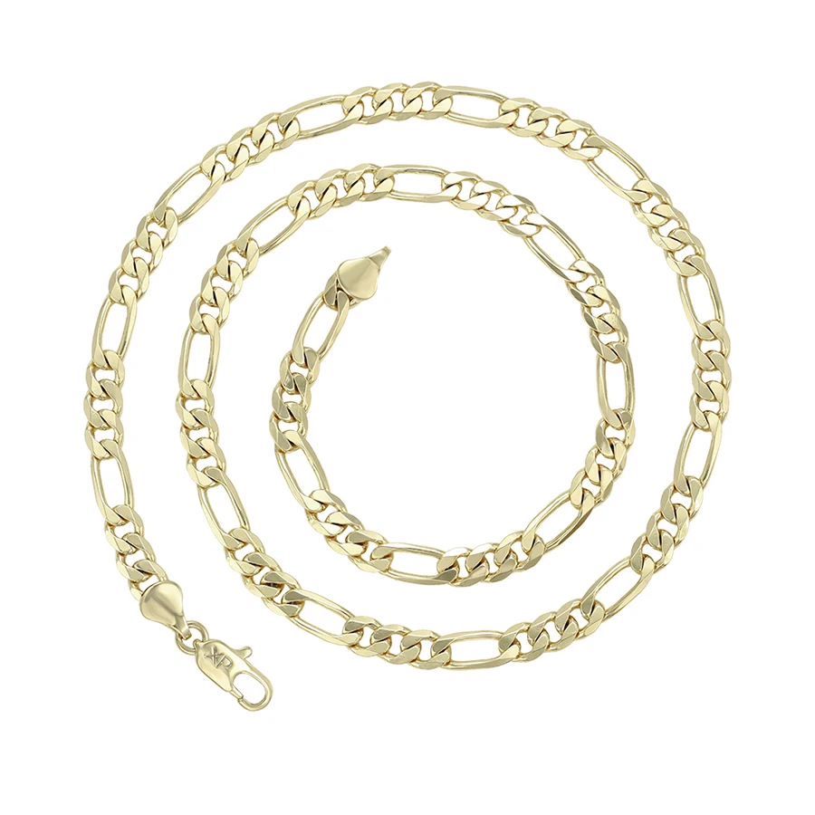 

46515 Xuping 2020 simple design jewelry 6mm gold color copper chain necklace fro neutral