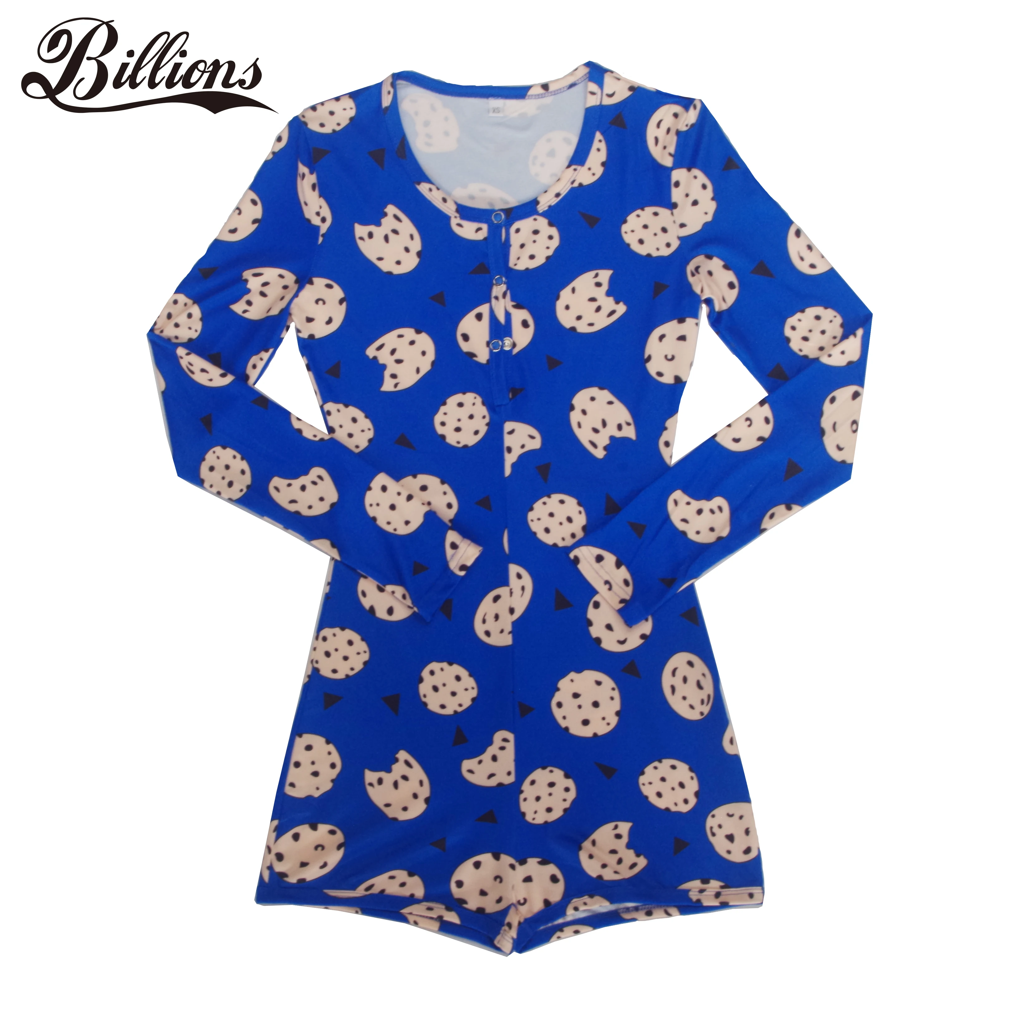 

2020 New Wholesale Summer Custom Blue Cookie Women Sexy Adult Onesie, Customized color