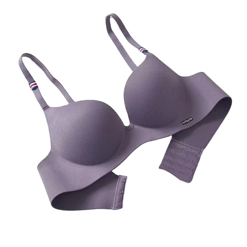 

AB Cup Wireless Women Bra Seamless One-piece Thick Cup Girl Gathers Push Up Bras Wire Free