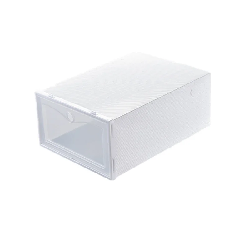 

High Quality Rectangular Transparent Shoe Box Stackable Plastic Shoe Box Storage