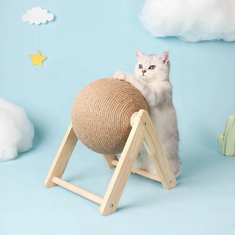 Wholesale Cat Scratching Ball Sisal Rope Climbing Toy Pet Cat Scratching Board Grinding Paws Toys Cats Scratcher Wear-Resistant