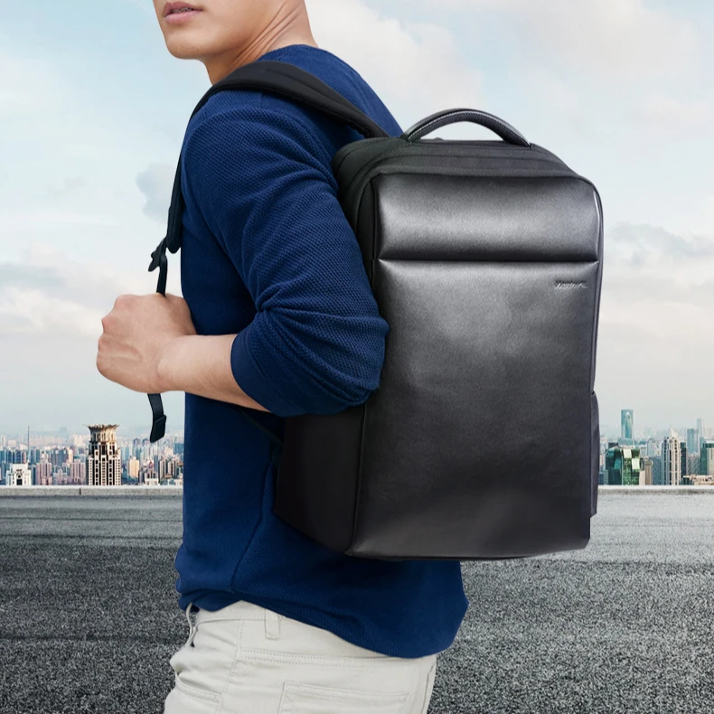 

Multi Function  Mens Travel Laptop Smart Backpack With USB Charge, Black