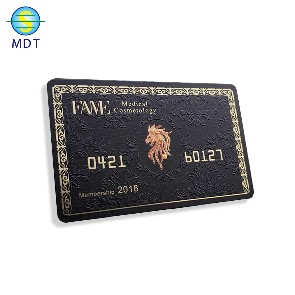 

MDT luxury stainless steel visa credit cards size metal business card printing, Rose gold,gold,silver,black,bronze or customized