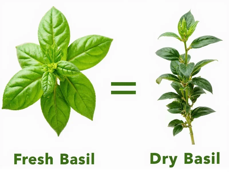 fresh basil to dry basil ratio