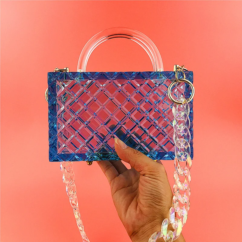 

OXGIFT Wholesale Acrylic clear womens clutch bag evening purses