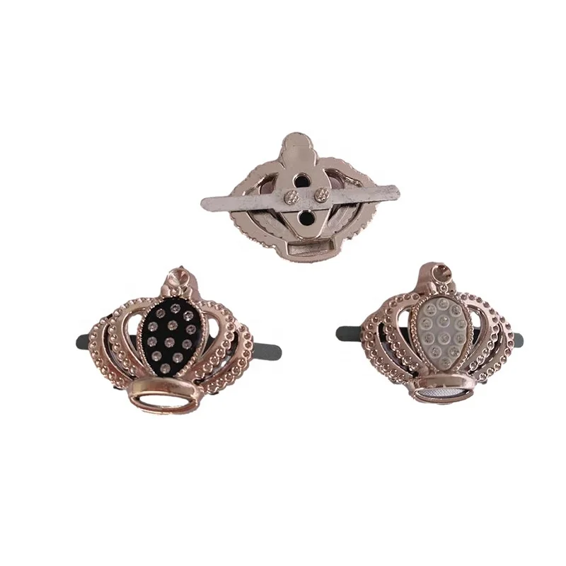 

XILIANGFEIZI Newest Gold Plant Flower Shoe Charms Metal Sandal Rhinestone Decoration Buckle Fashion Alloy Shoe Charms