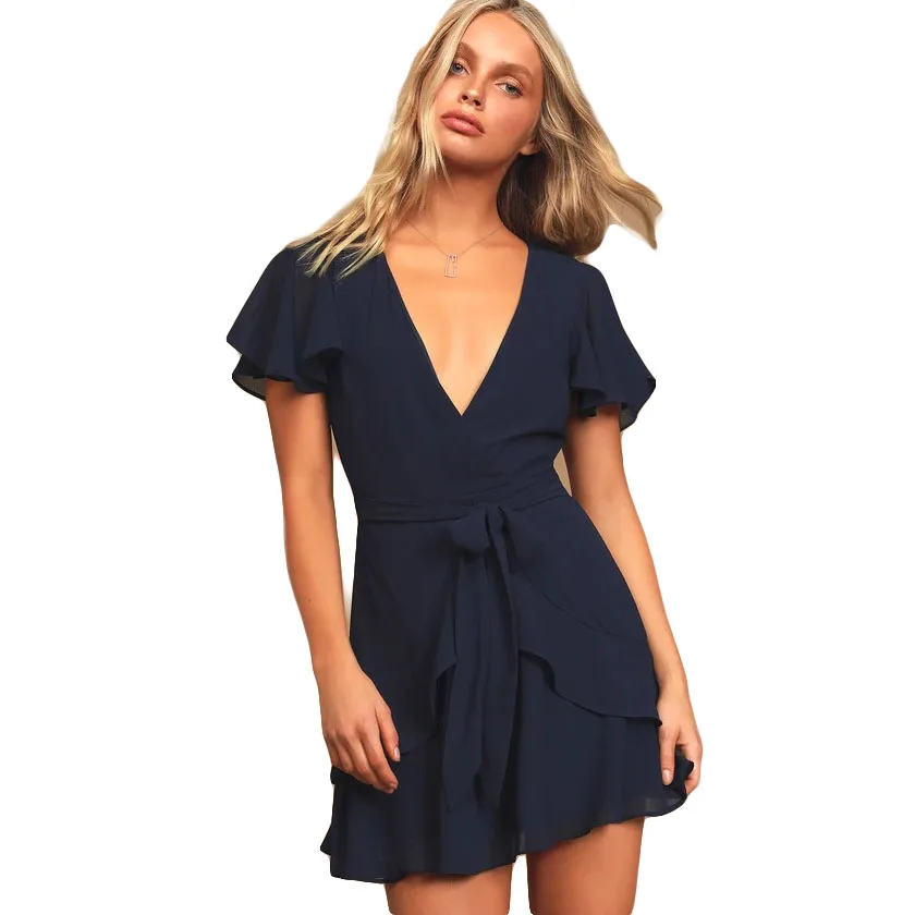 

Factory Summer New Arrical Classical Girl'S Ruffled Mini Dress