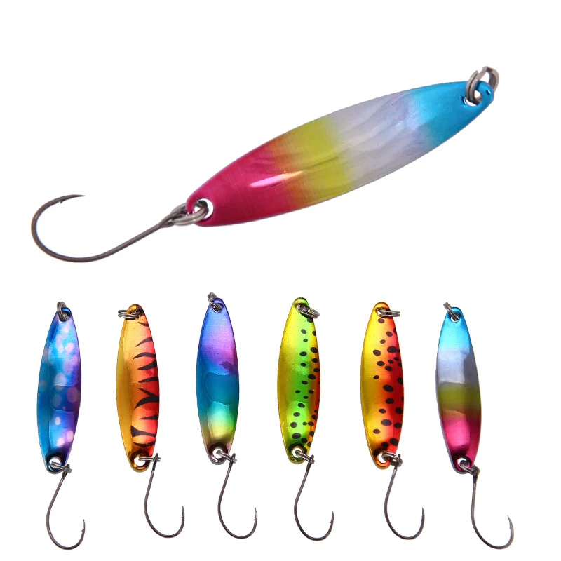 

2021 Amazon Hot Sale 4cm 3.5g Sequin Bait Jig Fishing Metal Blade Fishing Lure, 6 colors