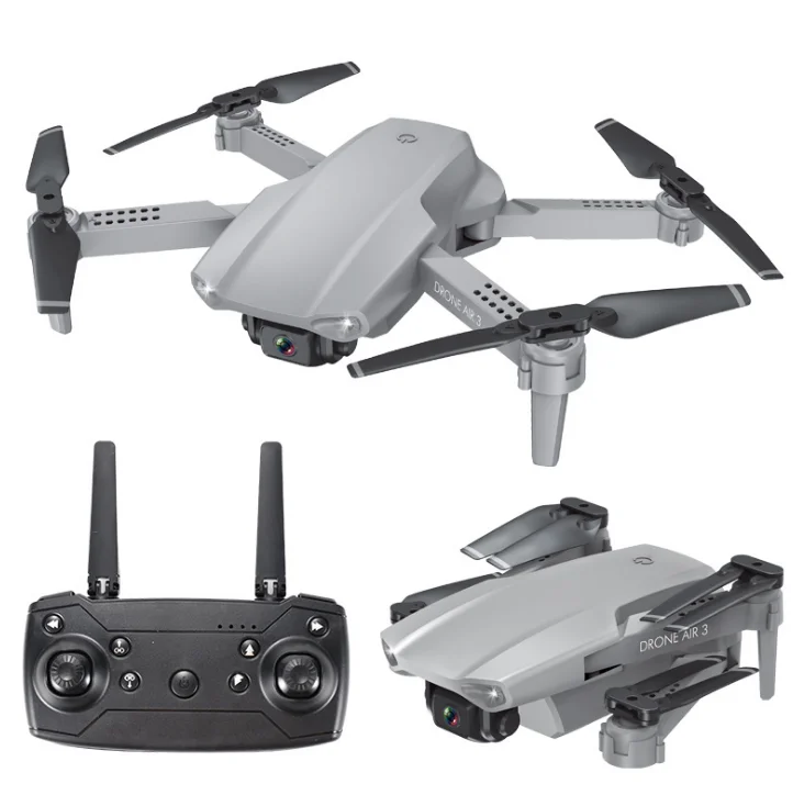 

E99 Drone Optical Flow Quadrocopter With Dual Cameras Foldable RC Dron Smart Follow Me Super Wide Angle Camera, Black,gray