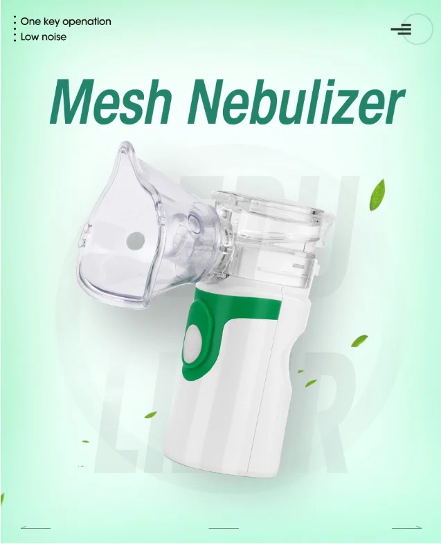 
Medical Equipment manufacturer ultrasonic portable mobile inhaler mesh nebulizer for homecare 