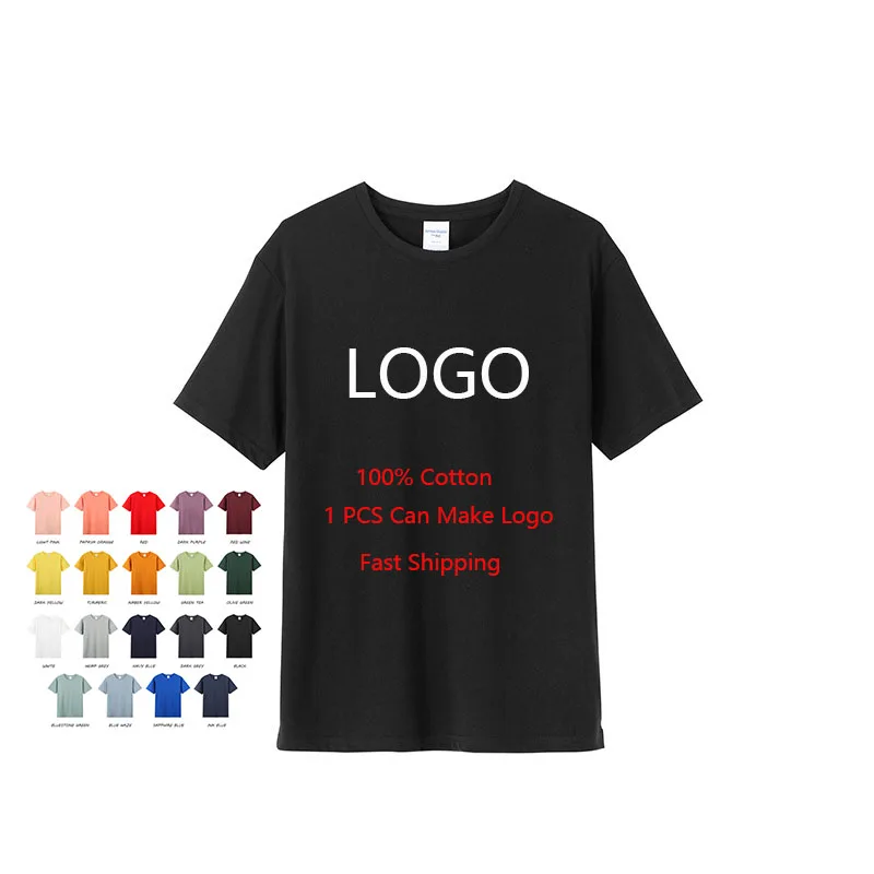 

Oversized t-shirts custom logo 2021 new 100% high quality cotton plus size t-shirts