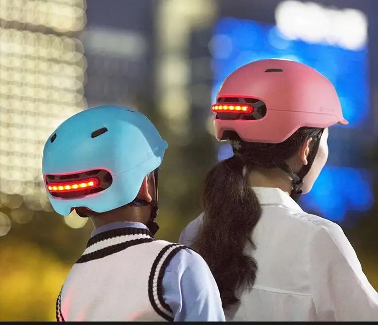 

smart4u Smart 3 Types Alert Lights Safe Bling Helmet light up Bike electric scooter LED Helmet, Multicolor