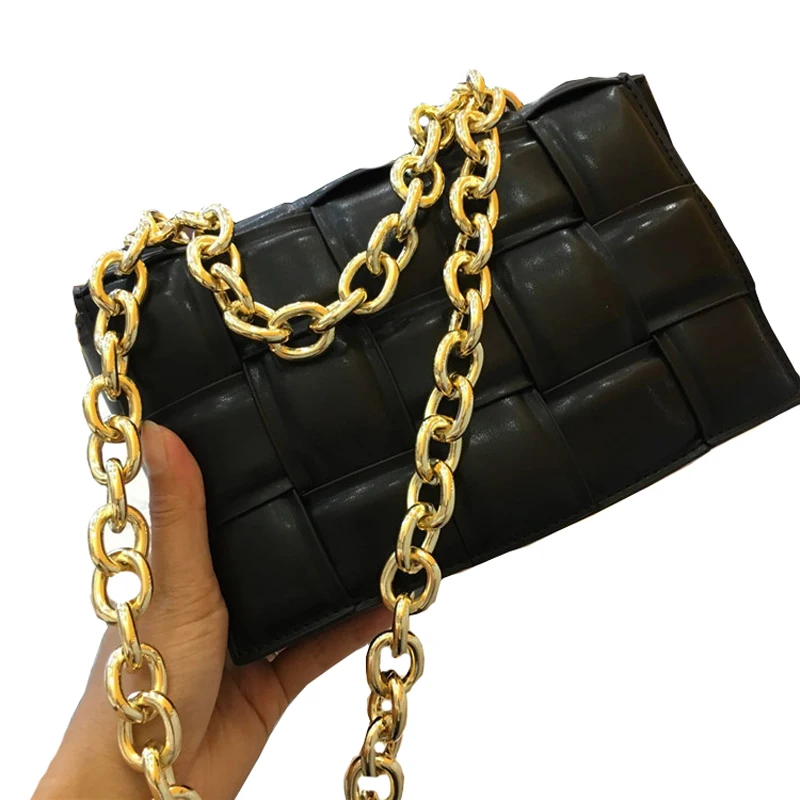 

Trend 2021 Purses and Chunky Handbags for Women BV Designer Bags Fashion Leather Lightweight Chain Padded Cassette Bags