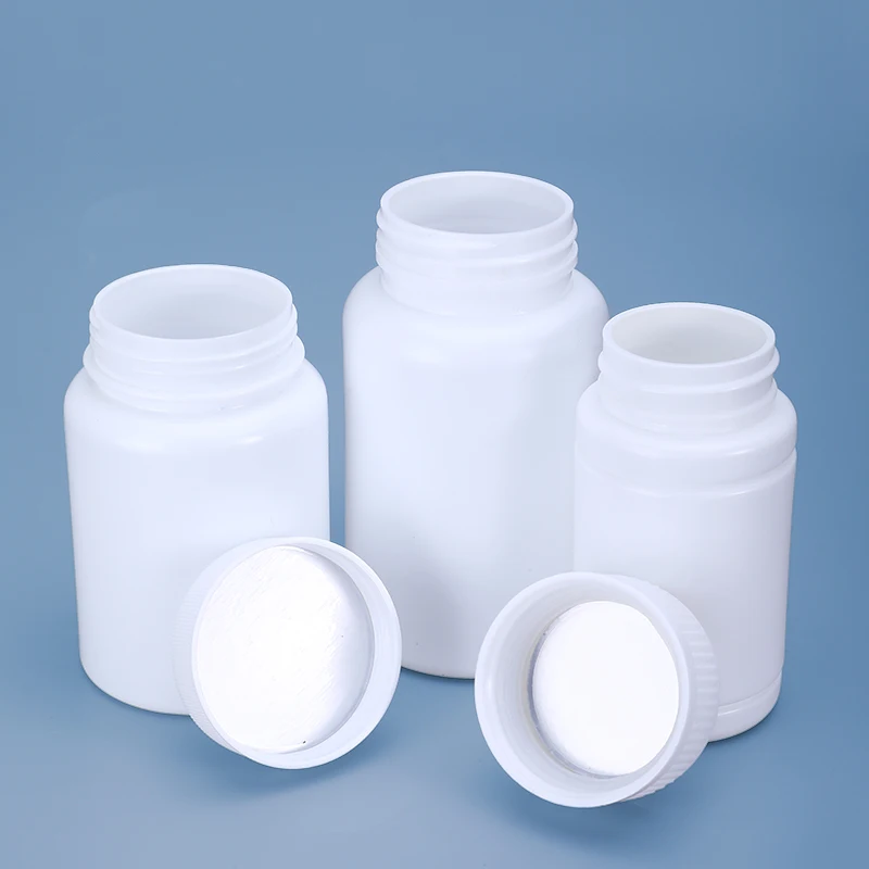Best Selling 20ml Medicine Capsule Pill Bottle White Round Container With Aluminum Foil Gasket