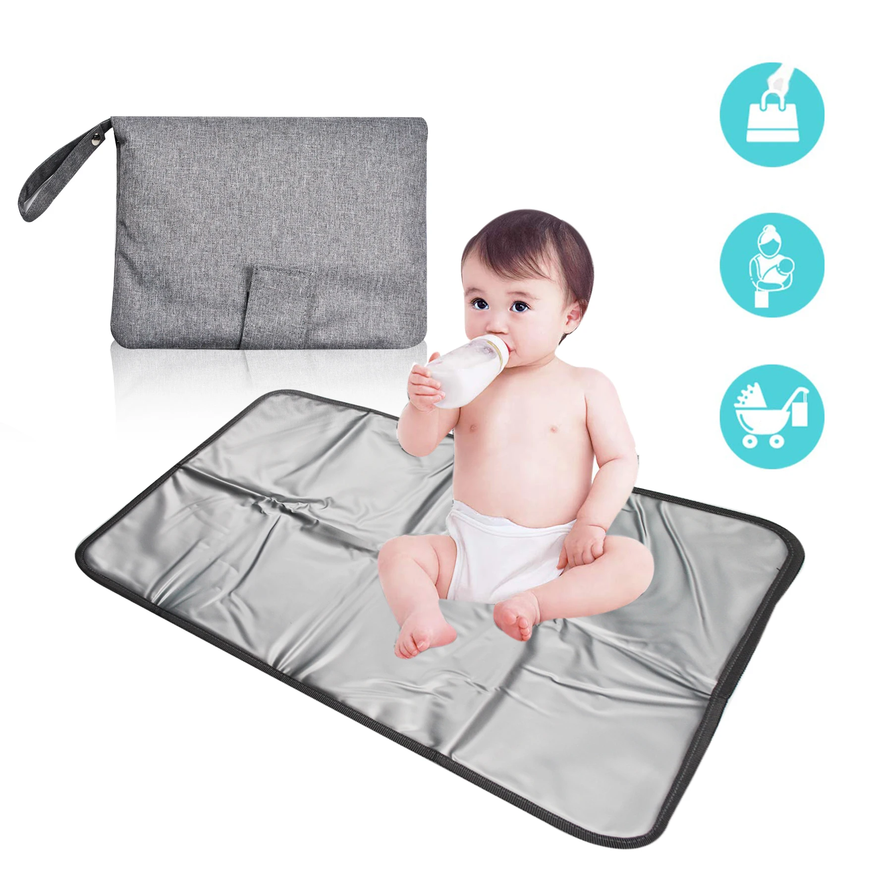 Portable Waterproof Travel Baby Diaper Changing Station For Newborn