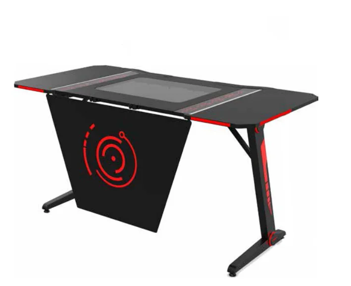 
Orizeal Blue LED Light Gaming Computer Desk For Internet Cafe 