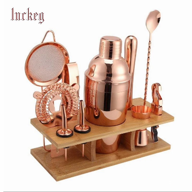 

2021 hot sell stainless steel Rose gold wine mixer set