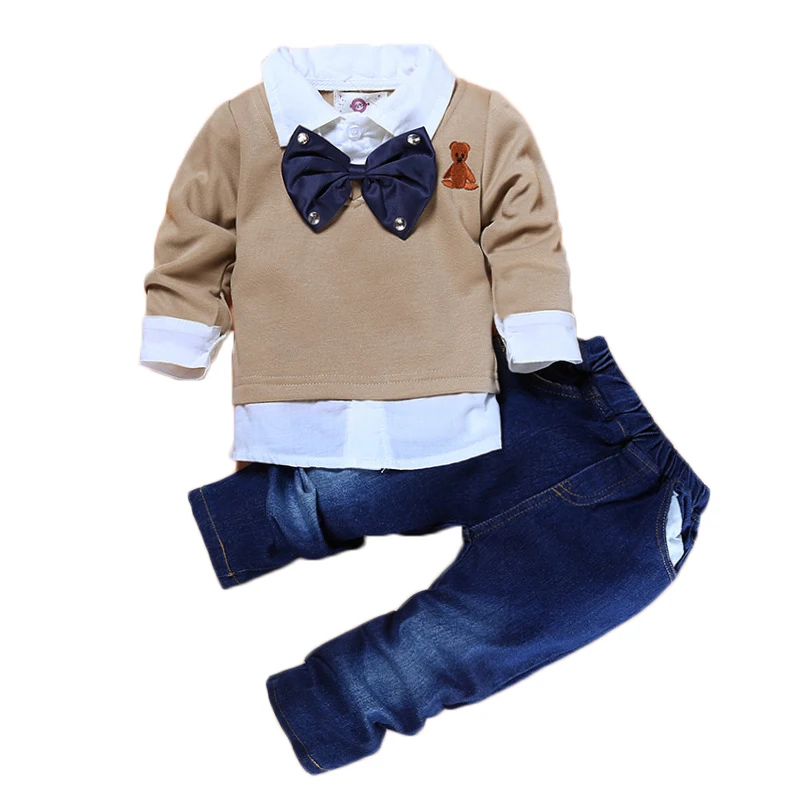 

2020 new trend boutique spring autumn wholesale bangladesh long sleeve outfits little children kids smocked boys clothes