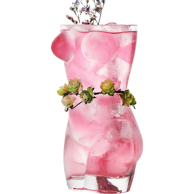 

High quality women body shaped wine glass creative cocktail glass