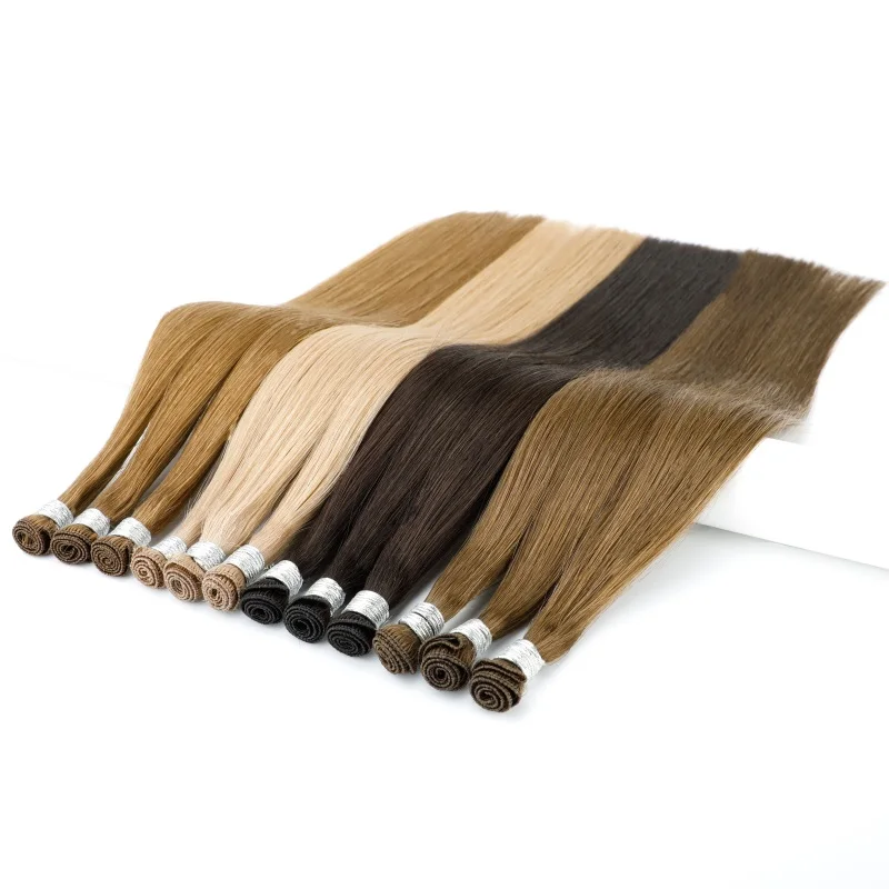 

Le Shine High Quality Double Drawn Blonde Balayage Highlight Handtied Weft Sew In Hair Extensions