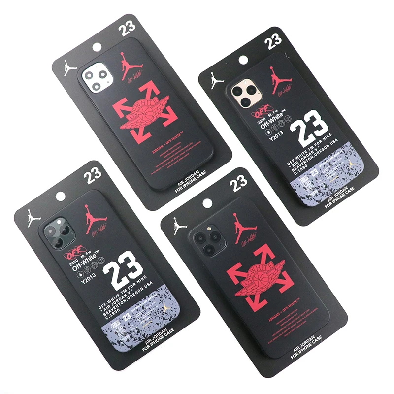 

2021 Newest Fashion Sports Brand Street Tide Soft TPU Phone Case for iPhone 11 PRO MAX silicone Cell Phone Case, Multi colors