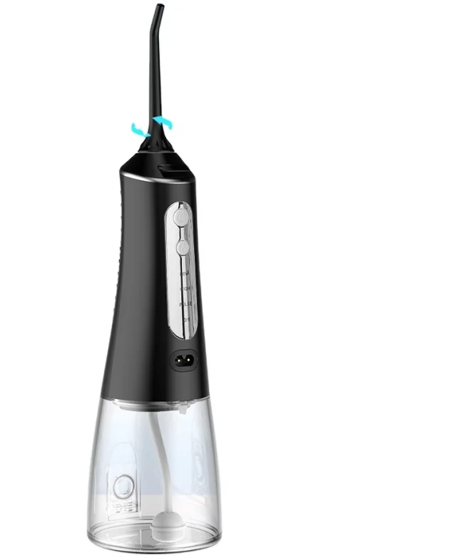 

Professional Cordless Dental Spa Product Ipx7 Portable Black Water Flosser Tooth waterflosser 300ml