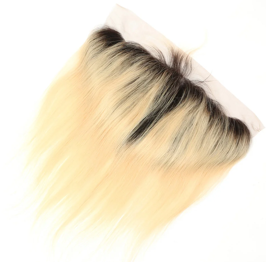 

Spicyhair Blonde 613 straight frontal ear to ear13*4 baby hair, 1b 613 frontal straight hair invisible Unprocessed lace frontal
