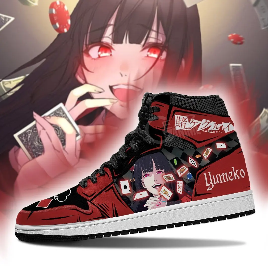 

DIY Anime Fan Sneakers yumeko kirari kakegurui anime custom shoes from request Mens Womens Basketball Shoes Custom Trainers Casual shoe