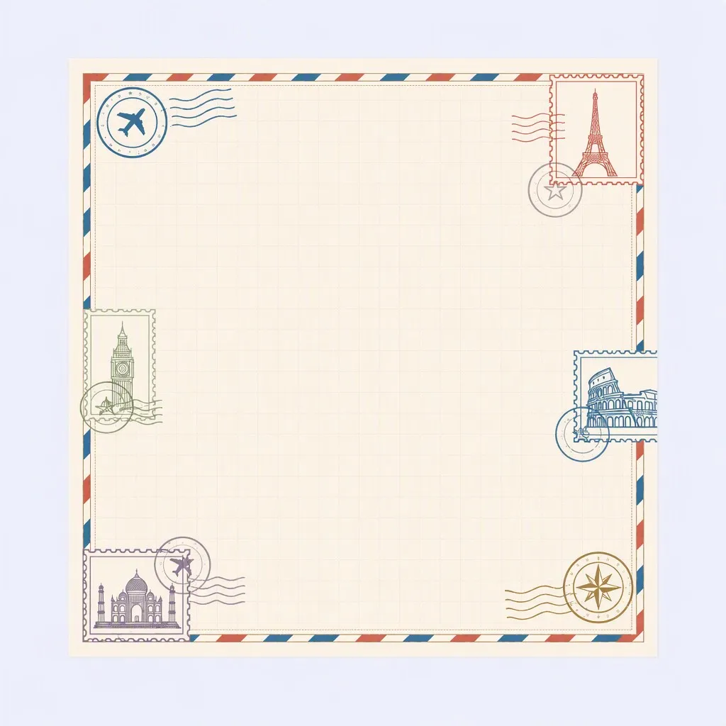Classic Airmail Inner Sheet Flat Lay
