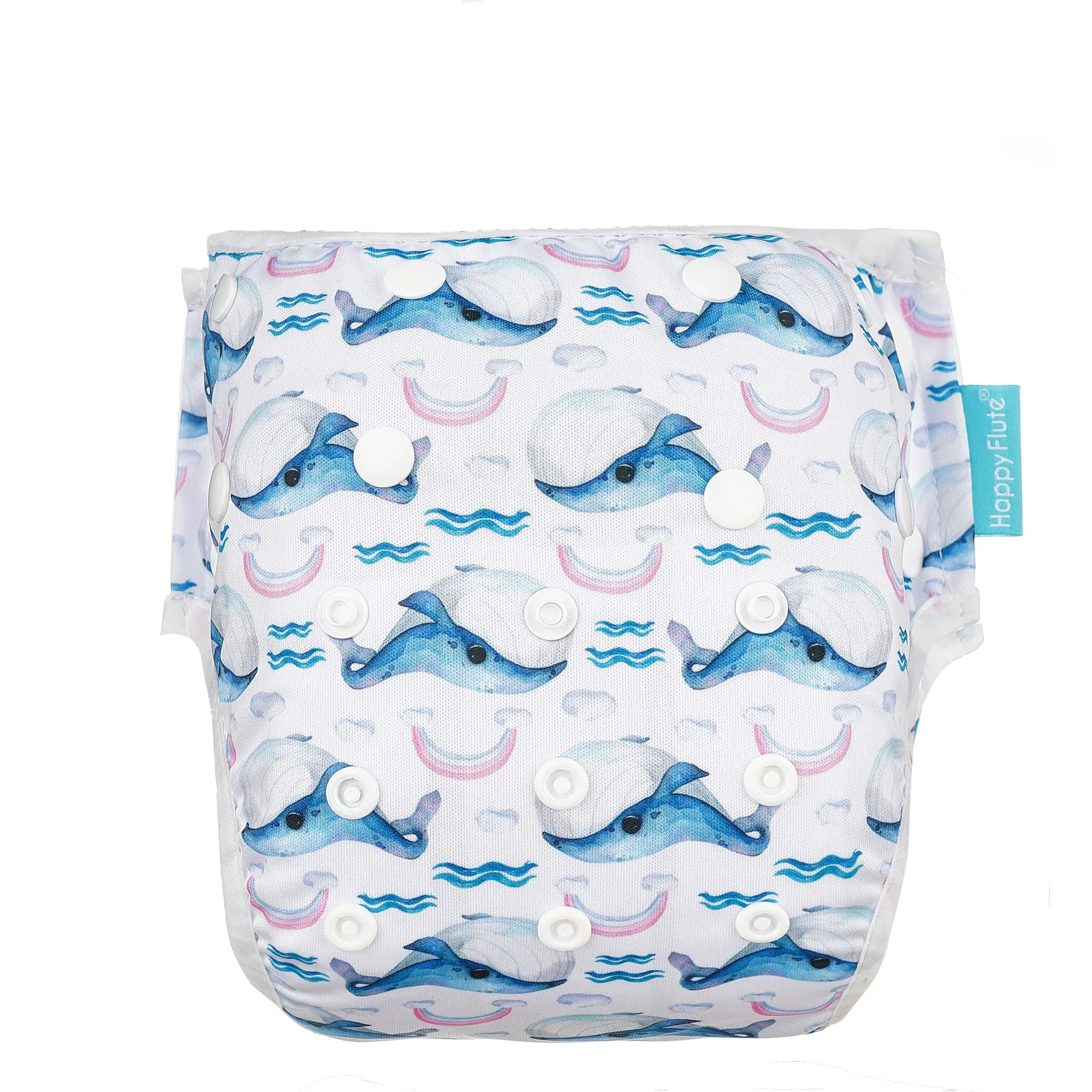 

Happyflute customized reusable swim diaper breathable adjustable swim diaper washable diaper for baby swimming