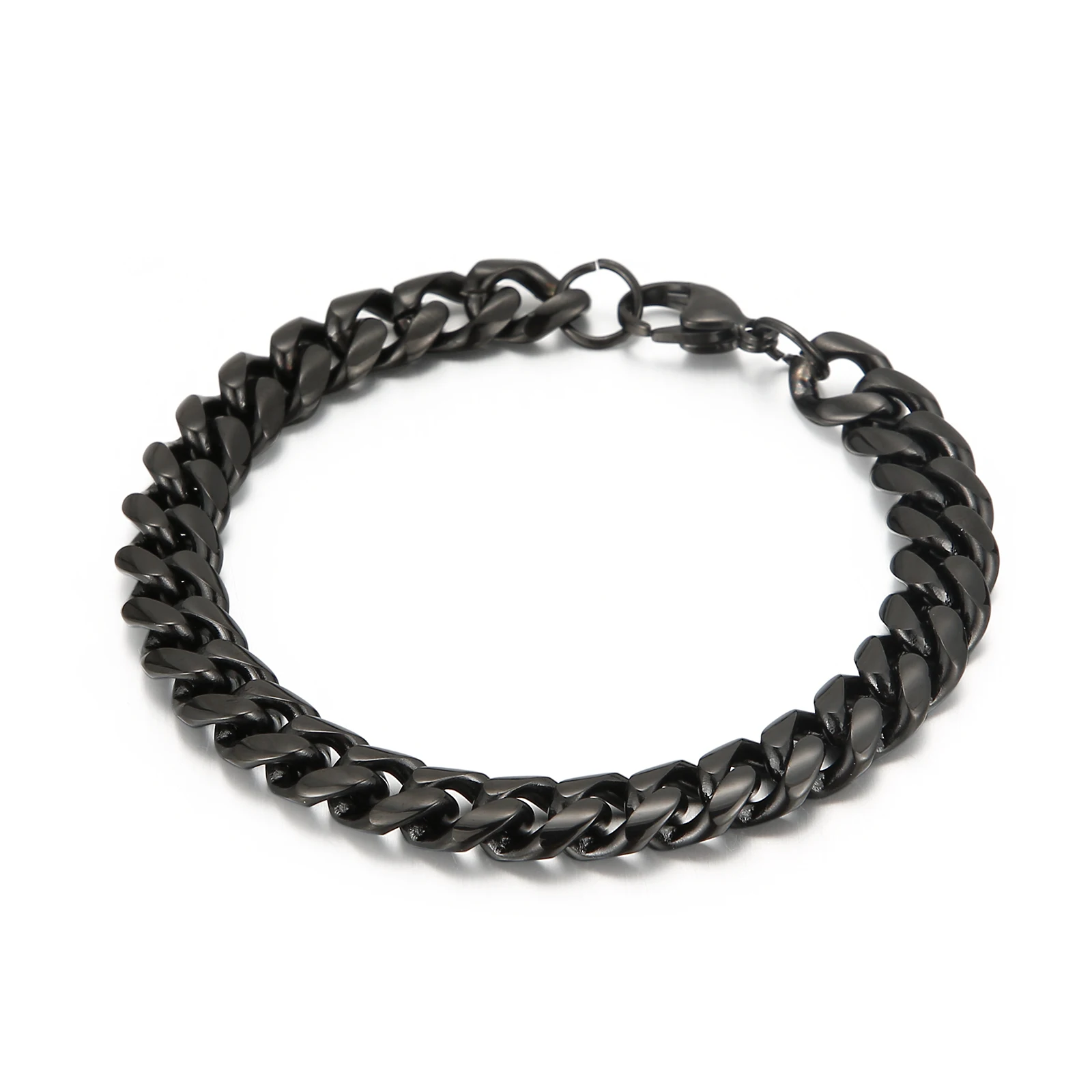 

KALEN Stainless Steel Retro Harajuku bracelet boys, Silver black gold