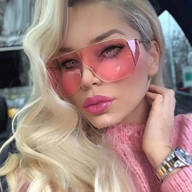

Fashion Oversized Colors Frame Square Big Frame New Design Fashion Sunglasses 2021 New Trendy Custom