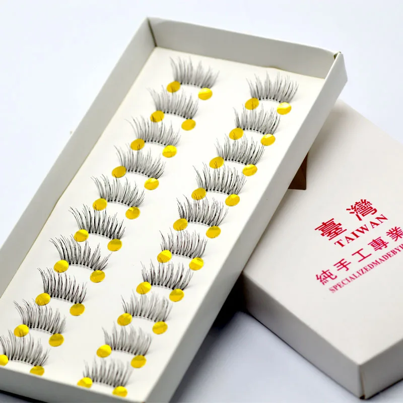 

Private Label 10 Pairs Beauty Makeup Mini Half Corner Black False Eyelashes Natural Fake Eye Lashes Makeup Tools