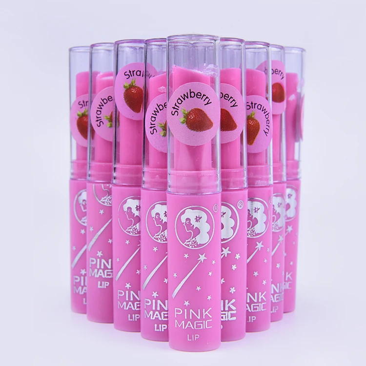 New Pink Magic Sexy Lipstick Long Lasting Strawberry Flavor Fruit Juice ...