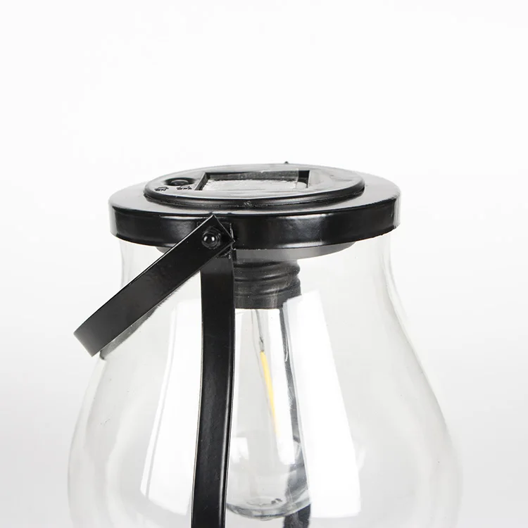 Outdoor Glass Lamp Solar Powered Lantern Decorative Garden Light - Buy