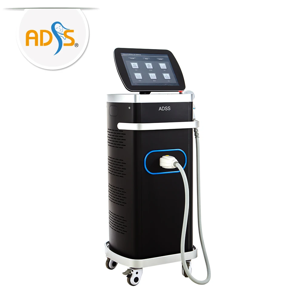 

ADSS vertical diode laser hair removal/755+808+1064 laser machine