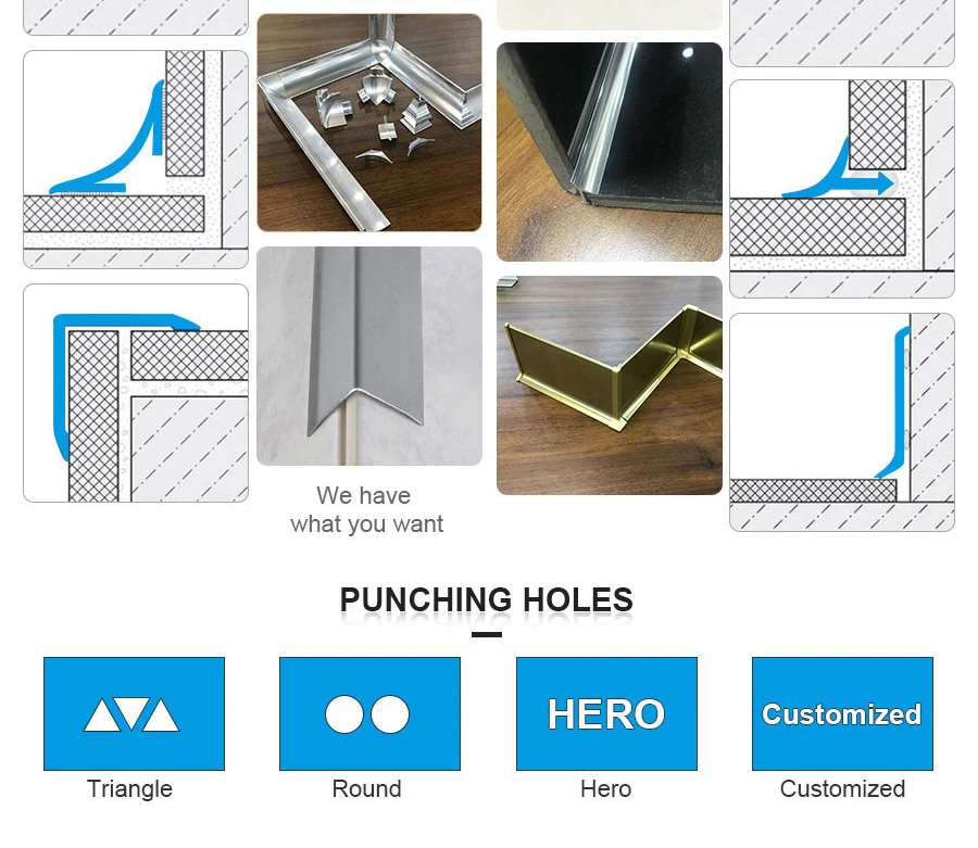 External Corner Edge Protection 90 Degree Aluminium Tile Trim Stair