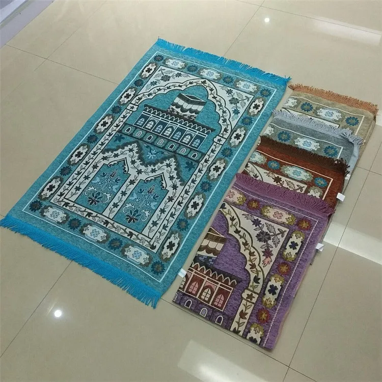110x70cm Prayer Rugs Turkish Islamic Muslim Prayer Mat Floral Ramadan
